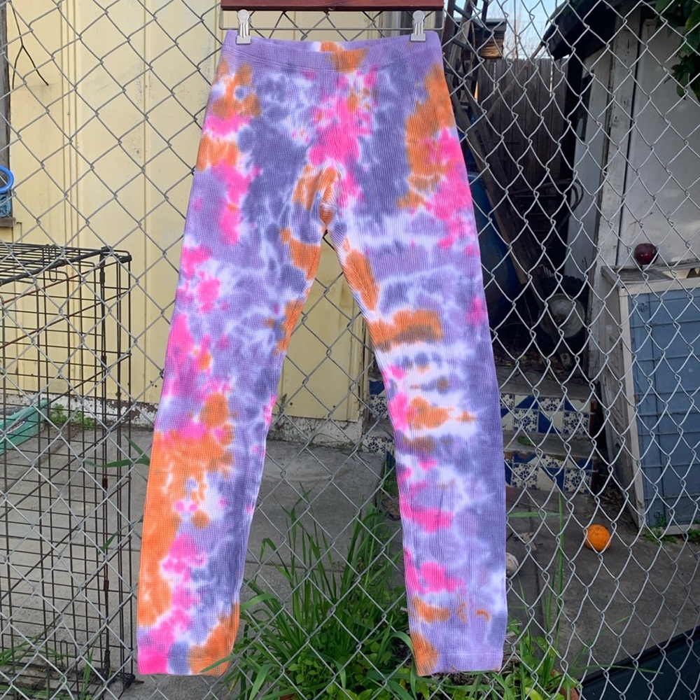 Neema California Tie Dye Waffle Knit Pants